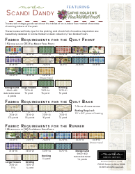 Scandi Dandy Quilt Pattern Templates, Page 12