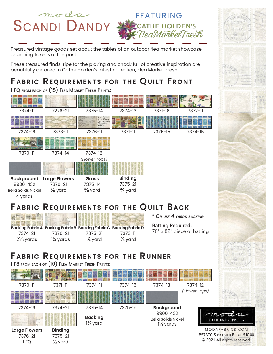 Scandi Dandy Quilt Pattern Templates, Page 12