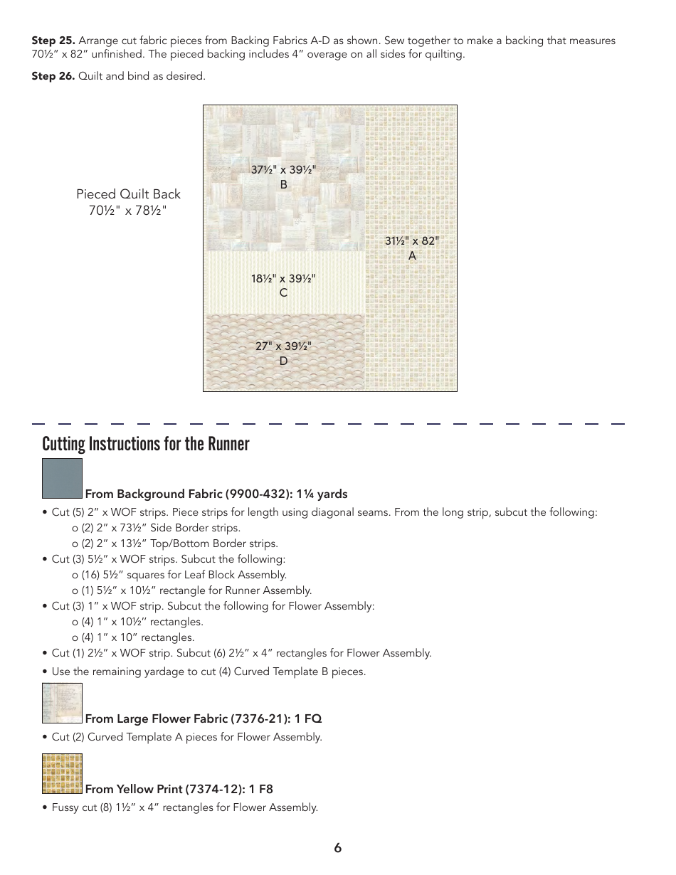 Scandi Dandy Quilt Pattern Templates, Page 7