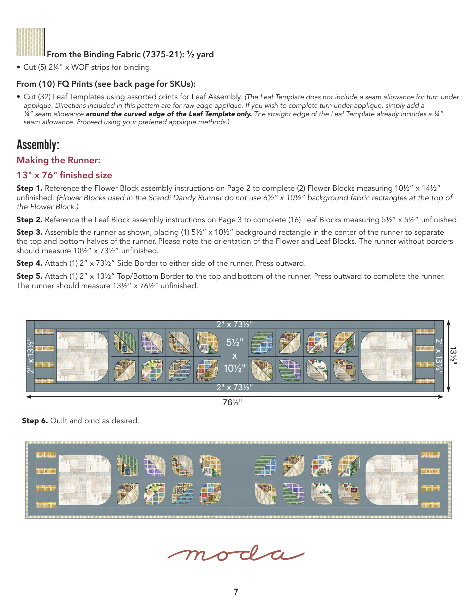 Scandi Dandy Quilt Pattern Templates, Page 8