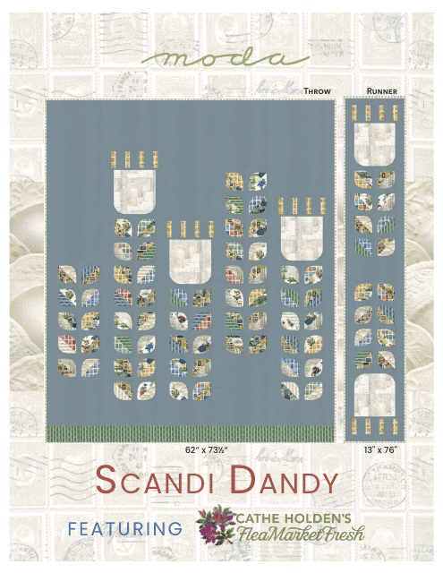Scandi Dandy Quilt Pattern Templates