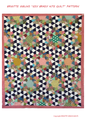 Document preview: Edy Brady Kite Quilt Pattern Templates
