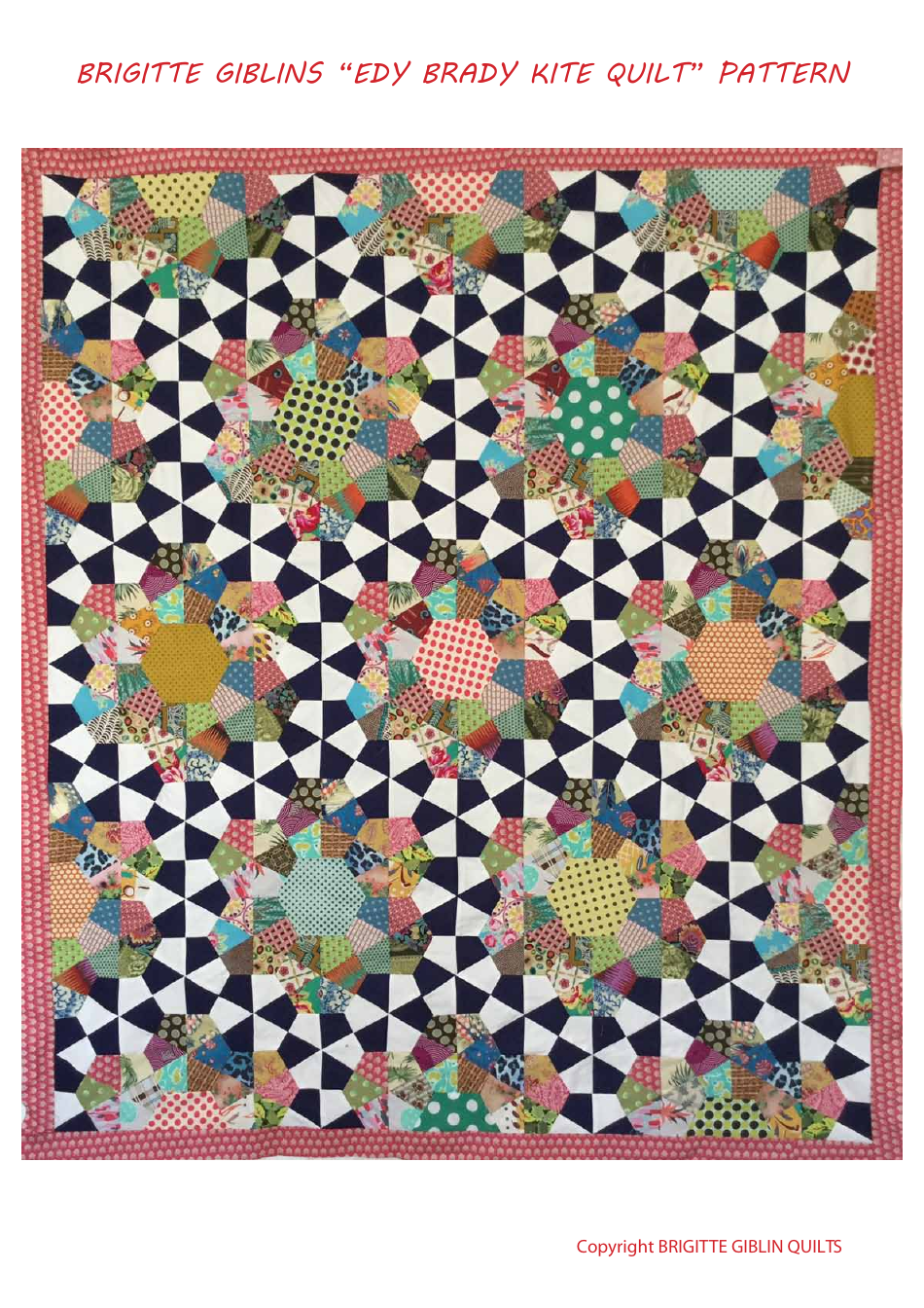 Edy Brady Kite Quilt Pattern Templates Download Printable PDF