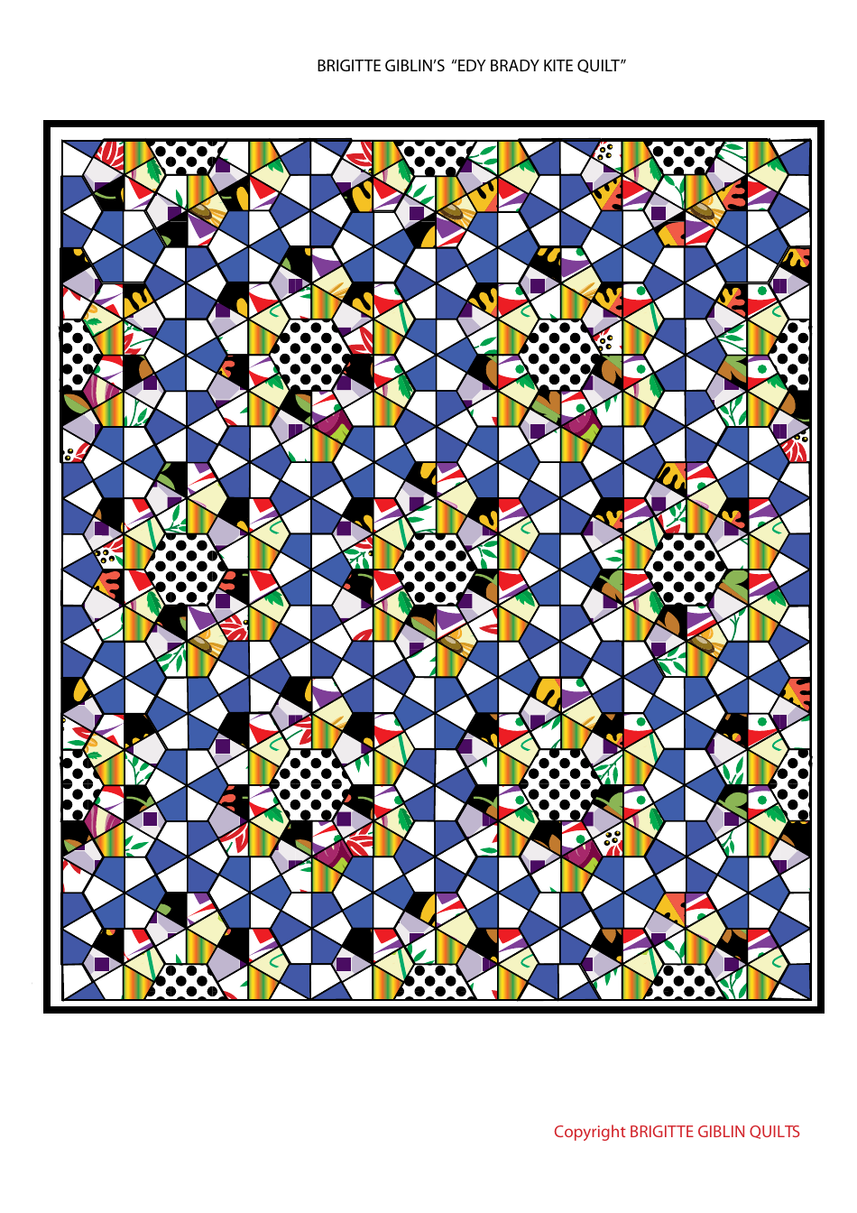 Edy Brady Kite Quilt Pattern Templates, Page 4