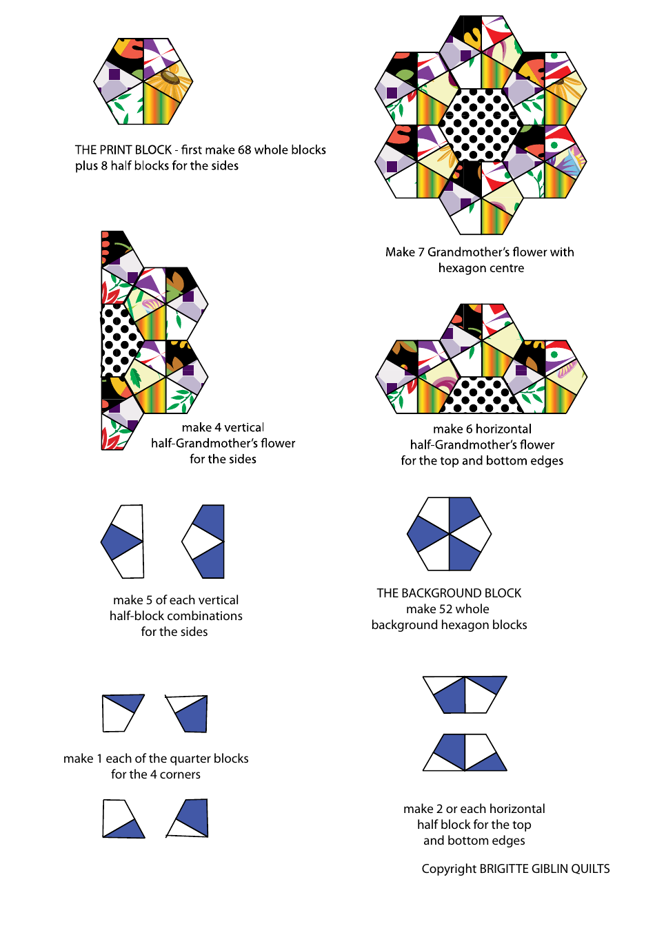 Edy Brady Kite Quilt Pattern Templates, Page 5