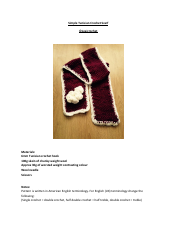 Document preview: Tunisian Scarf Crochet Pattern