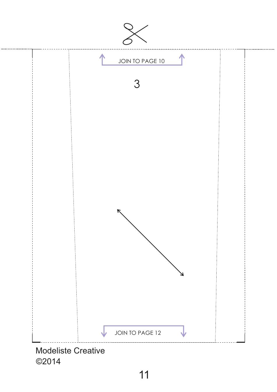 Tie Sewing Pattern Templates, Page 11
