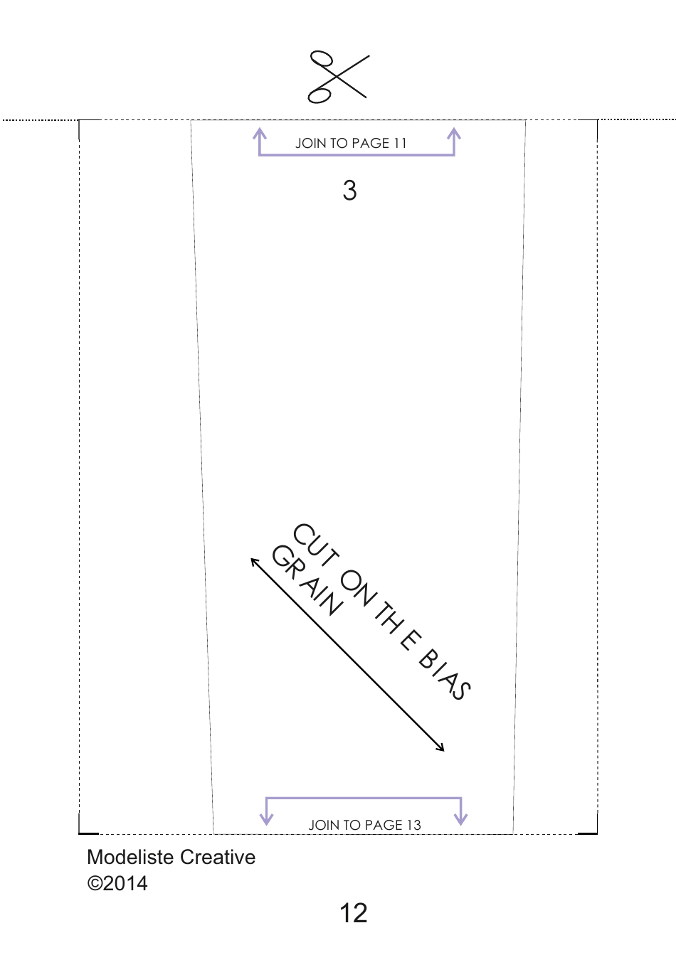 Tie Sewing Pattern Templates, Page 12