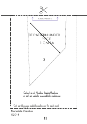 Tie Sewing Pattern Templates, Page 13