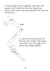 Tie Sewing Pattern Templates, Page 2