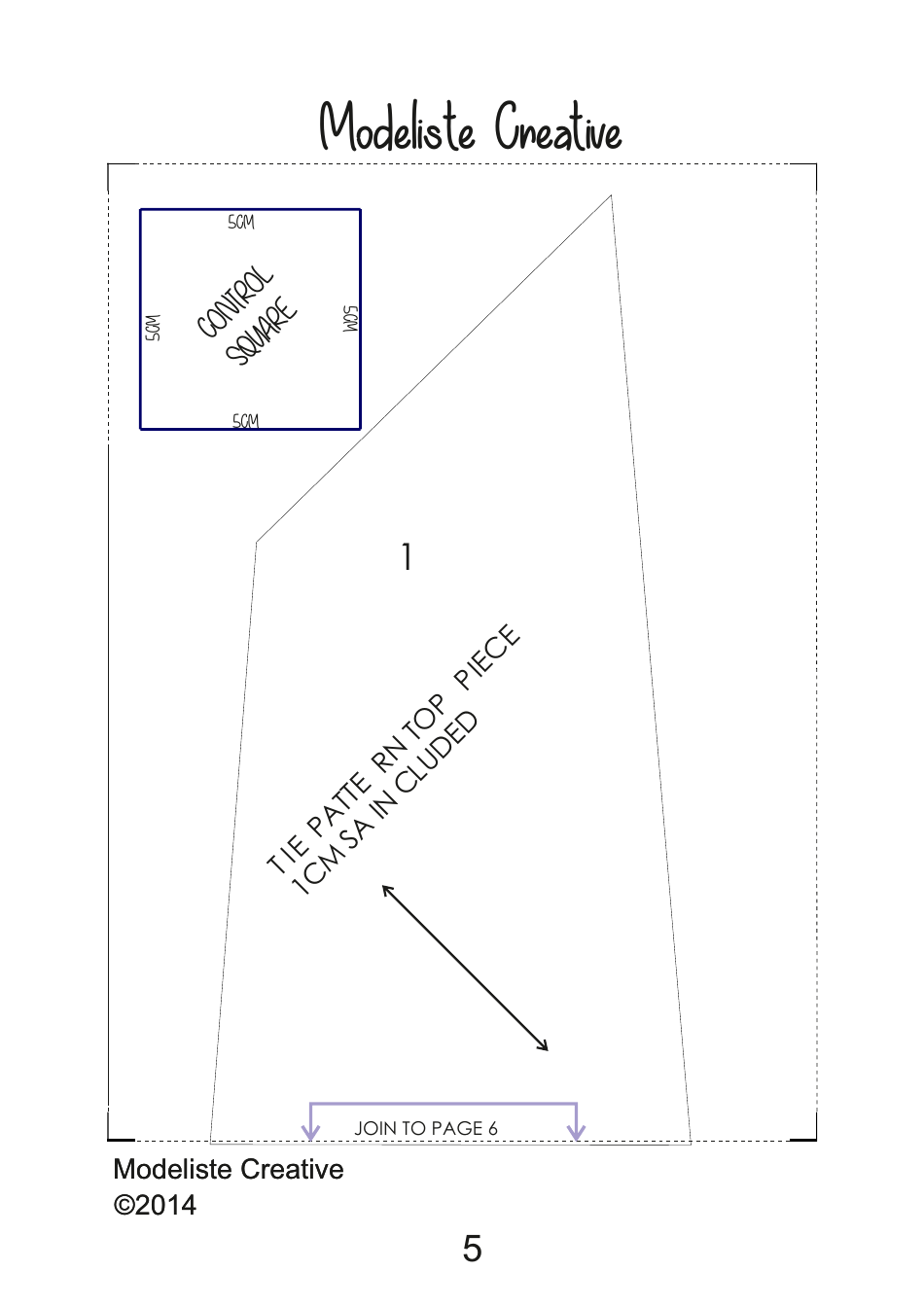 Tie Sewing Pattern Templates, Page 5