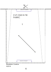Tie Sewing Pattern Templates, Page 6