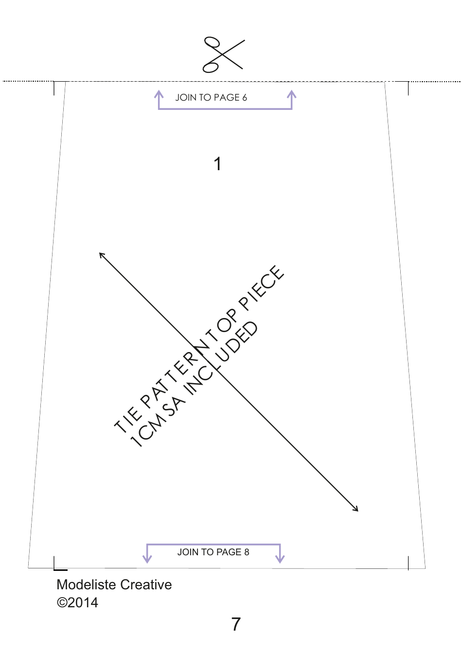 Tie Sewing Pattern Templates, Page 7