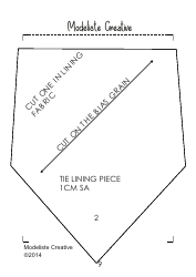 Tie Sewing Pattern Templates, Page 9