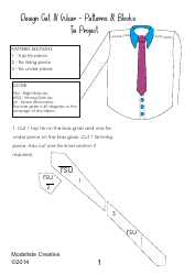 Document preview: Tie Sewing Pattern Templates