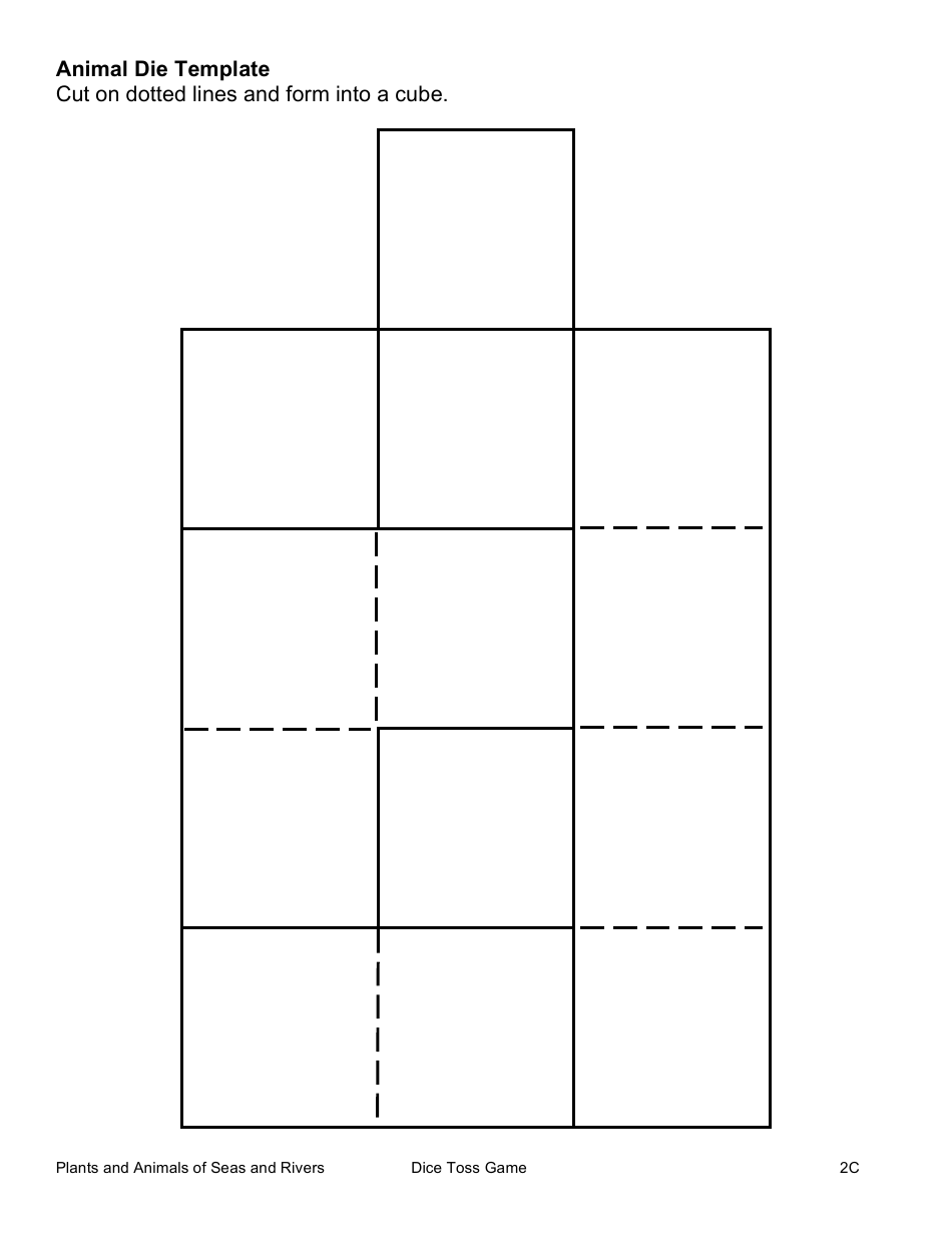 Animal Dice Templates, Page 5