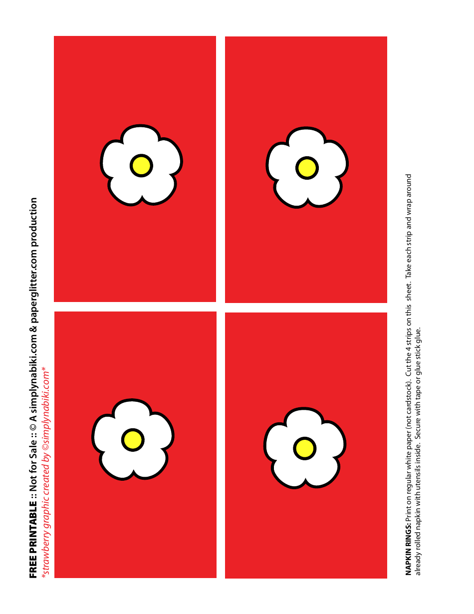 Napkin Wrapper Templates, Page 3