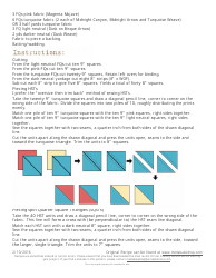 Pinwheel Puzzle Quilt Pattern, Page 2