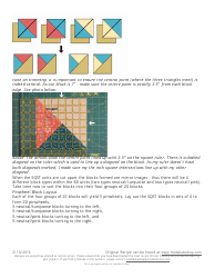 Pinwheel Puzzle Quilt Pattern, Page 3
