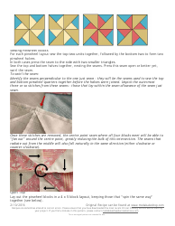 Pinwheel Puzzle Quilt Pattern, Page 4