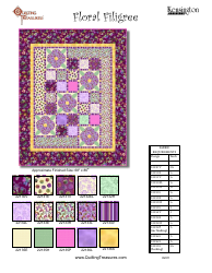 Document preview: Floral Filigree Quilt Pattern Templates
