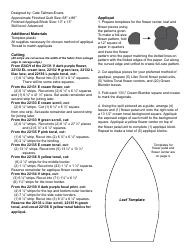 Floral Filigree Quilt Pattern Templates, Page 2