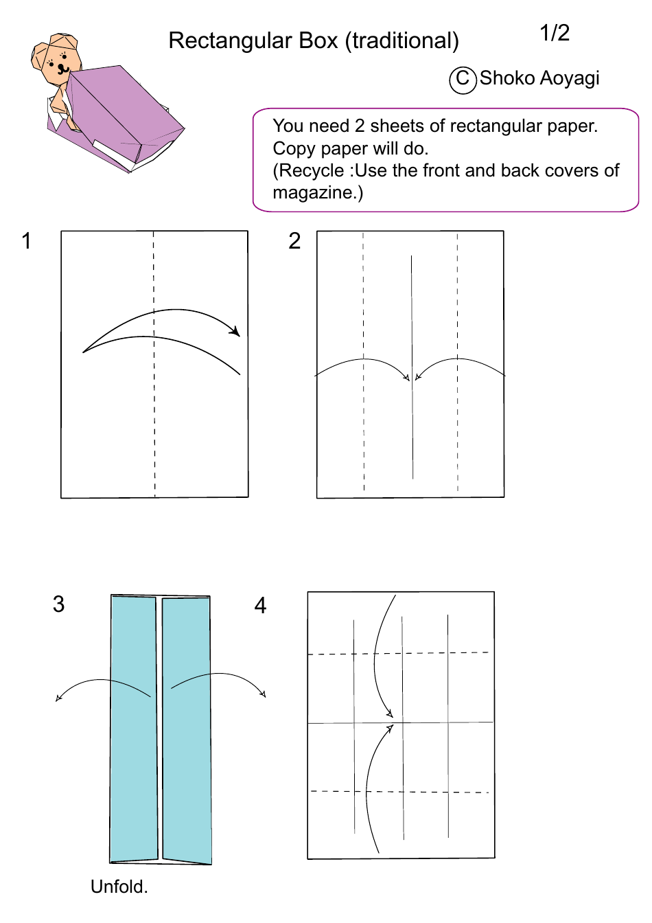 Paper Rectangular Box Guide Download Printable PDF Templateroller   Paper Rectangular Box Guide Print Big 