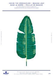 Document preview: Inside the Greenhouse - Banana Leaf Cross-stitch Pattern (English/French)