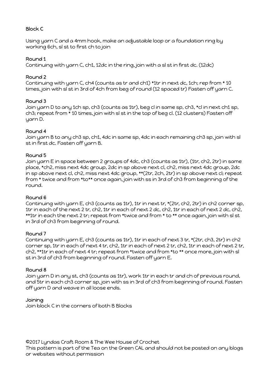 Tea on the Green Crochet Patterns, Page 11