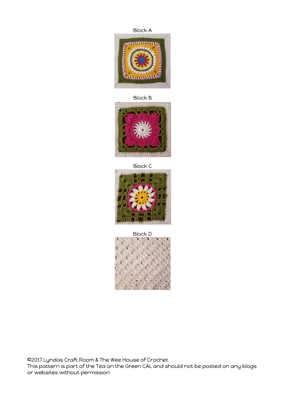 Tea on the Green Crochet Patterns, Page 20