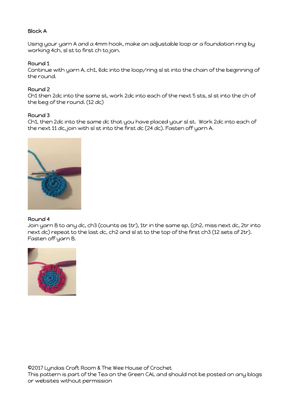 Tea on the Green Crochet Patterns, Page 4