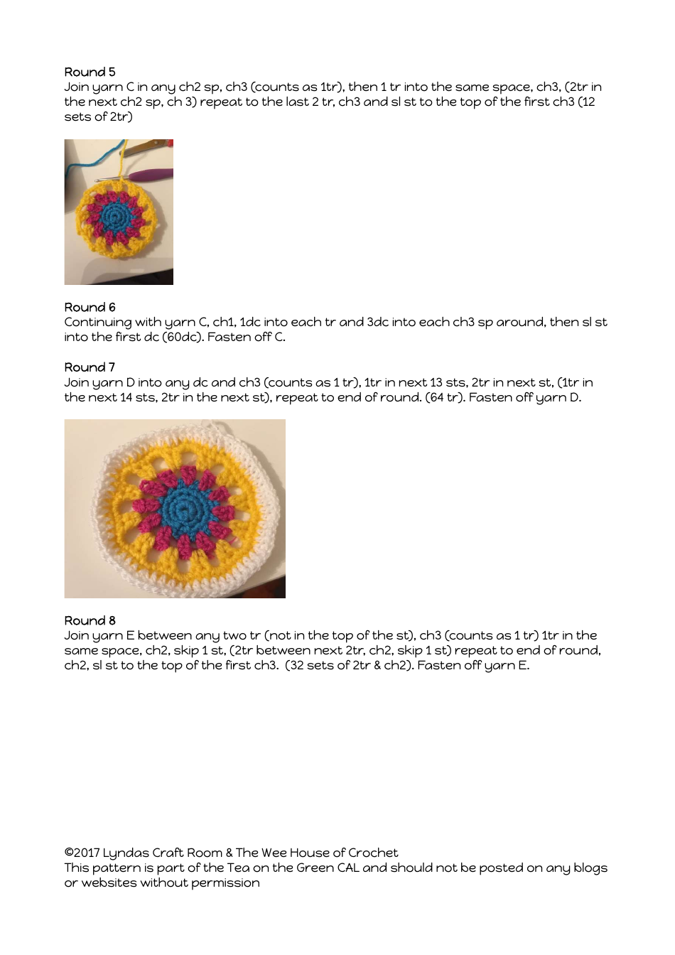 Tea on the Green Crochet Patterns, Page 5