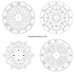 Document preview: Wall Clock Pattern Templates
