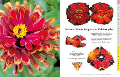 Modular Flower Bangles and Kaleidocycles Beading Pattern