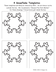 Document preview: 4 Snowflake Templates