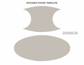 Document preview: Wooden Phone Template