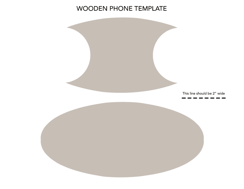 Wooden Phone Template