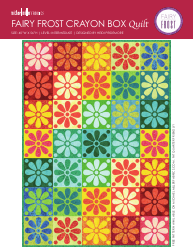 Fairy Frost Crayon Box Quilt Pattern Template - Michael Miller Fabrics