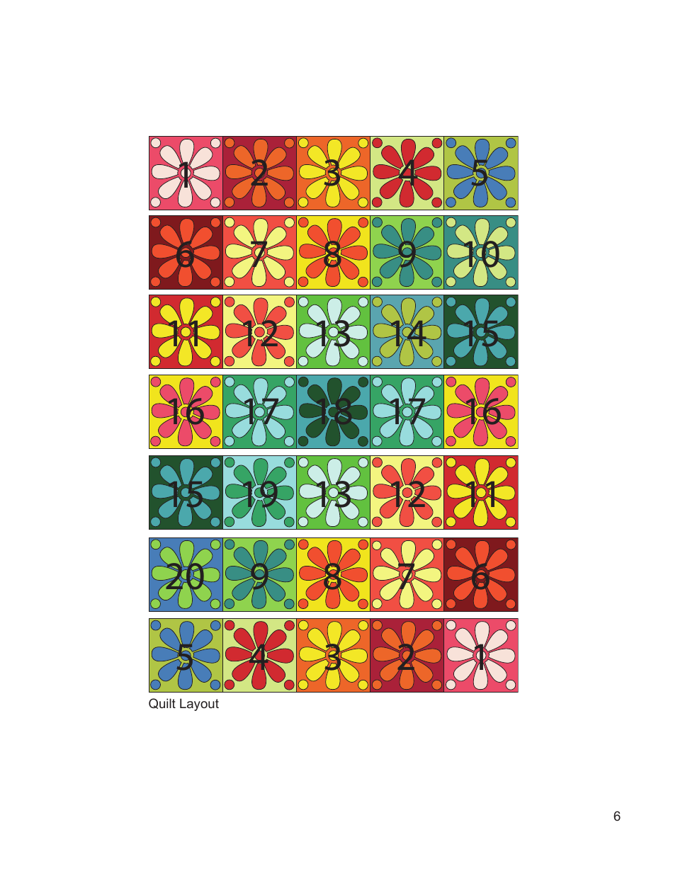 Fairy Frost Crayon Box Quilt Pattern Template - Michael Miller Fabrics, Page 6