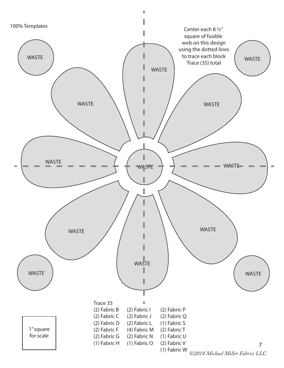 Fairy Frost Crayon Box Quilt Pattern Template - Michael Miller Fabrics, Page 7