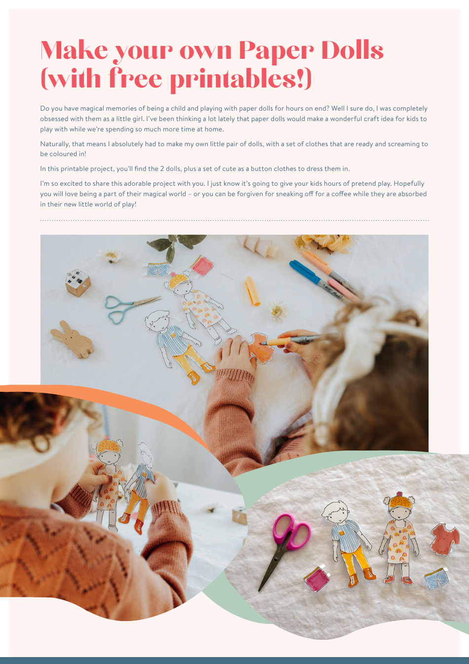 Girl &amp; Boy Paper Doll Templates Download Printable PDF | Templateroller