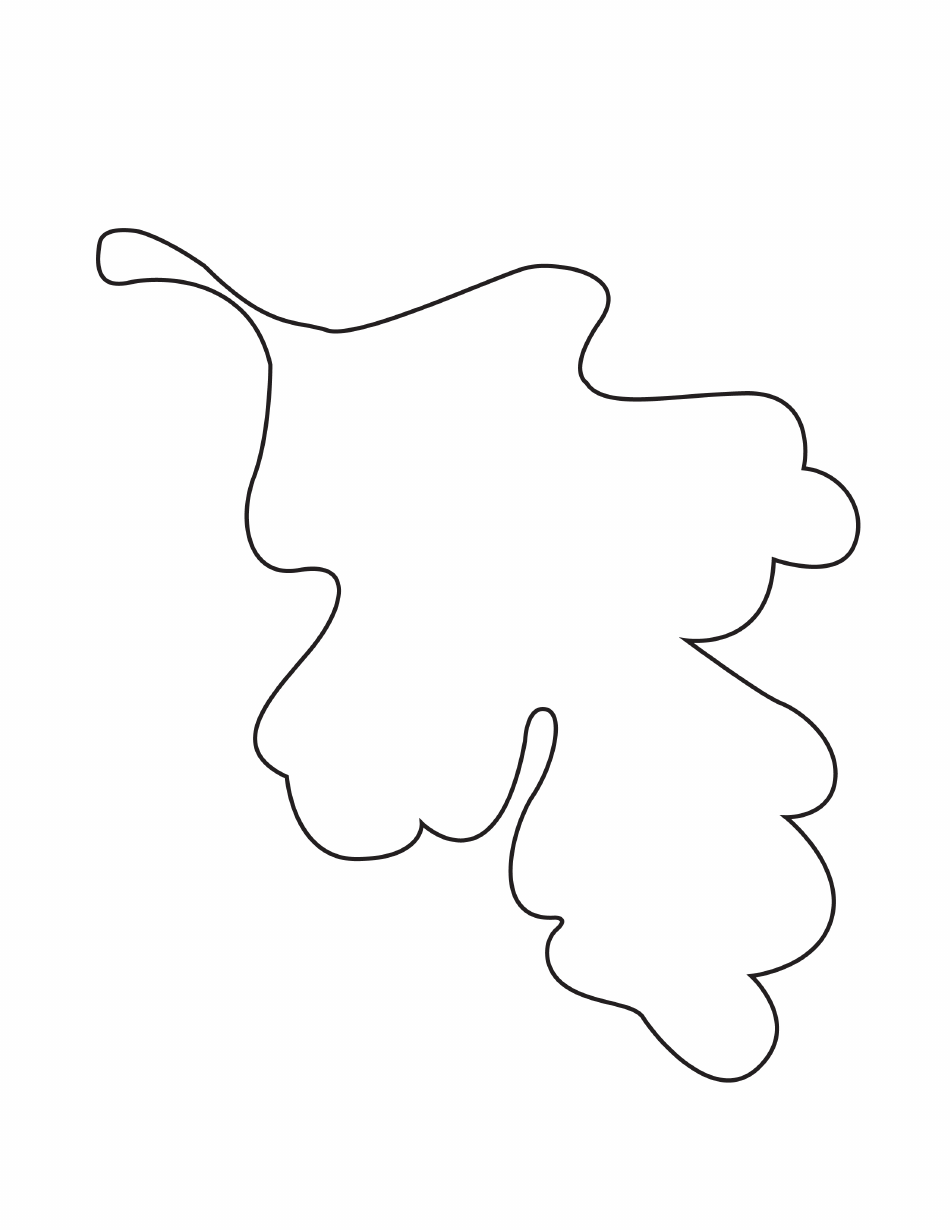 Oak Leaf Outline Template Download Printable PDF Templateroller