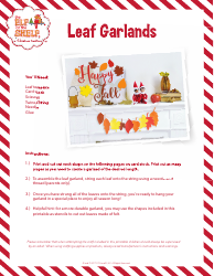 Document preview: Leaf Garland Templates - Cca and B