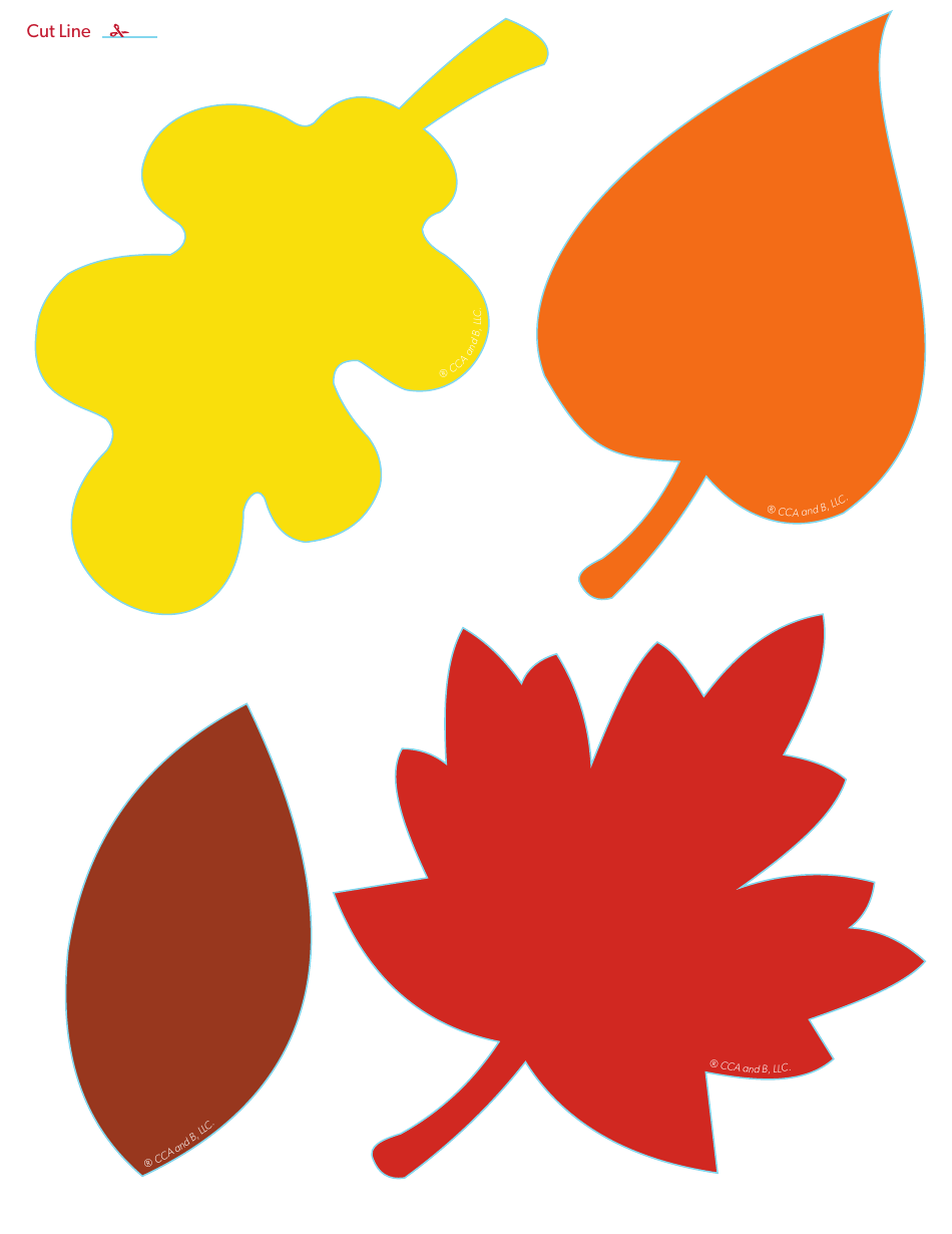 Leaf Garland Templates - Cca and B, Page 3