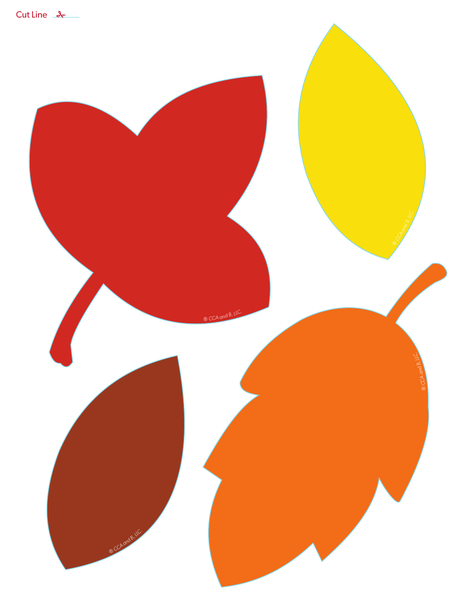 Leaf Garland Templates - Cca and B, Page 4