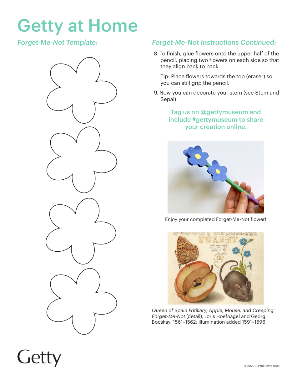 Paper Forget-Me-Not Templates - J. Paul Getty Trust, Page 2