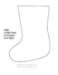 Distressed Gingerbread Man Stocking Pattern Template, Page 2