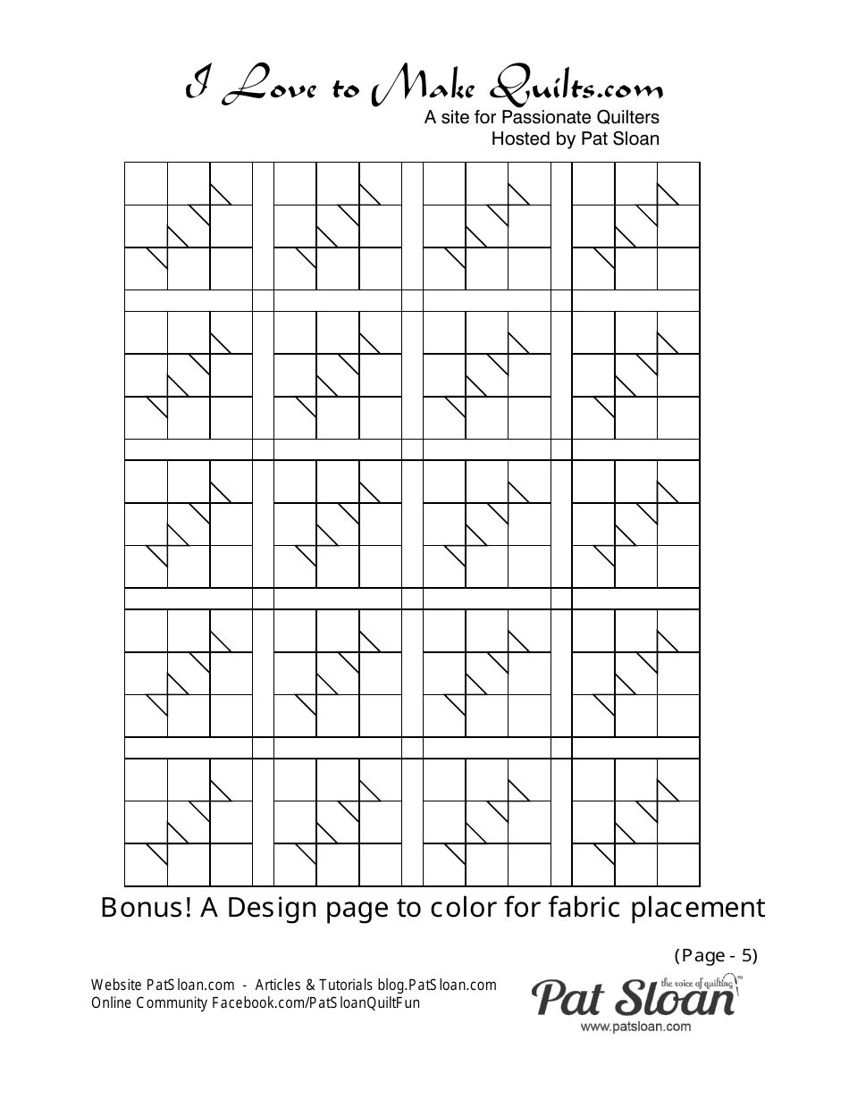 Gingerbread Love Quilt Block Pattern, Page 5