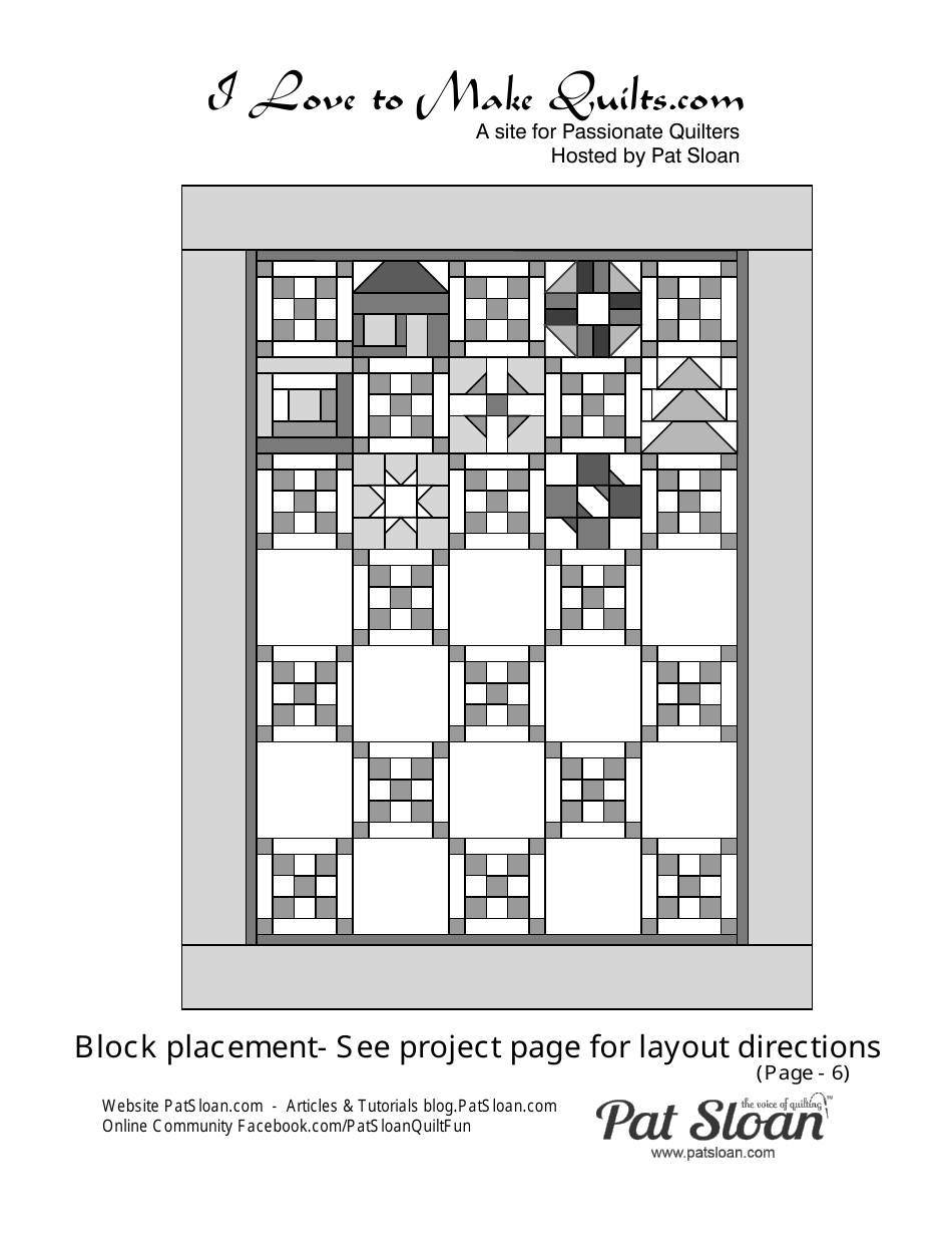 Gingerbread Love Quilt Block Pattern, Page 6