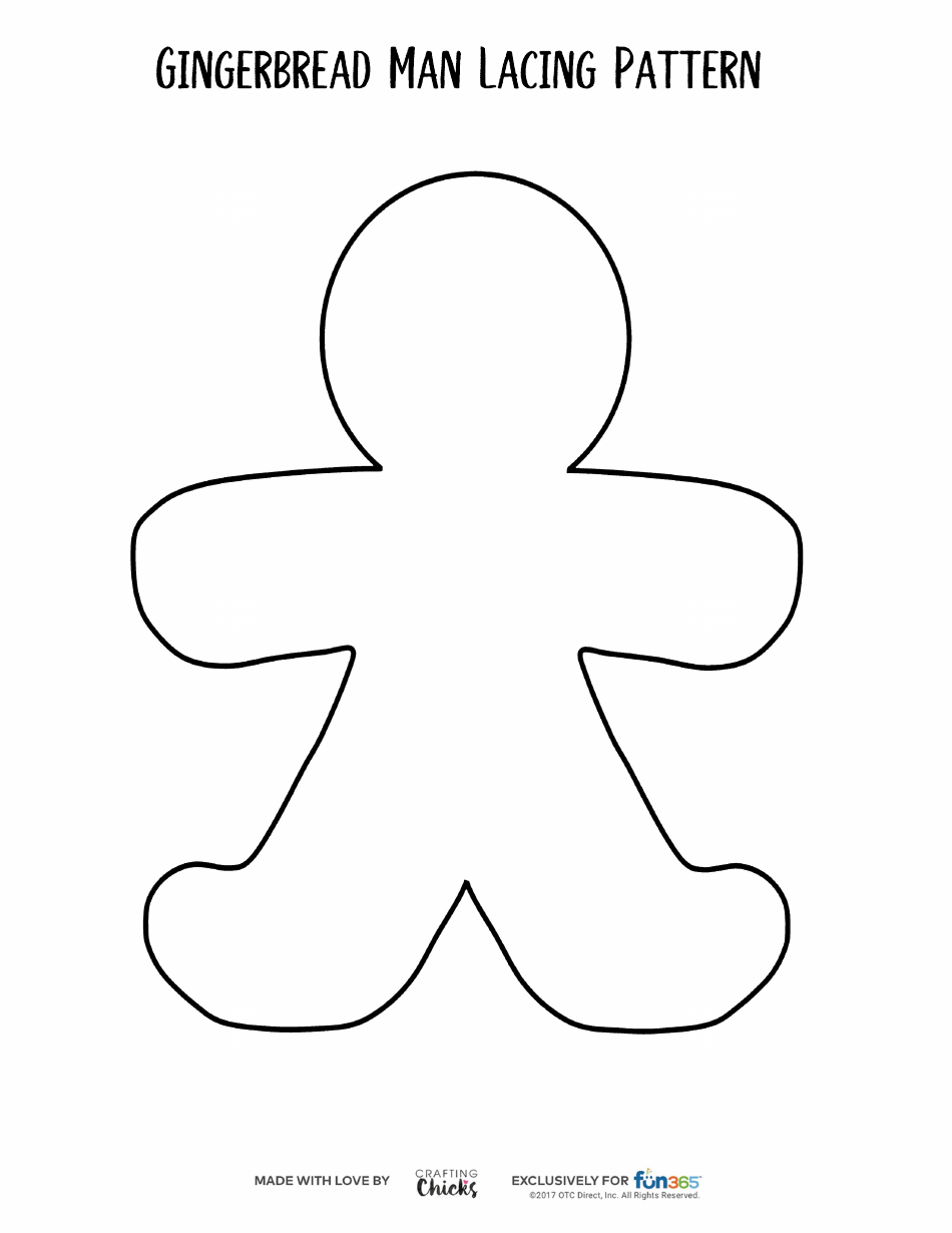 Gingerbread Boy and Girl Fingerpuppet Template, Page 2
